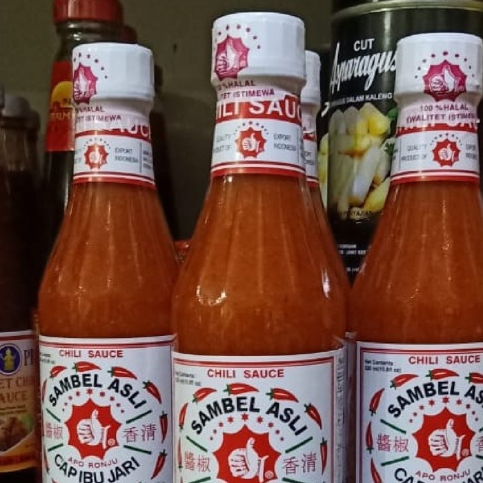 

Sambal-Aneka- Sambel Jempol - Saus Sambel Asli Cap Ibu Jari Jempol -Aneka-Sambal.