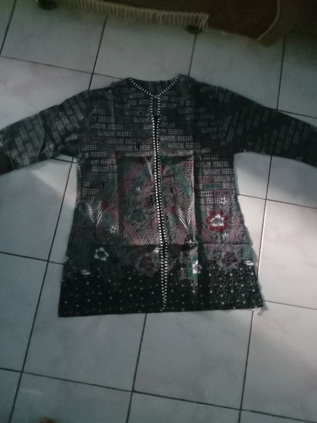 Atasan Blus Batik Wanita Seragam Kerja - Resleting Depan Top 1 Produk Shoppe Terbaru