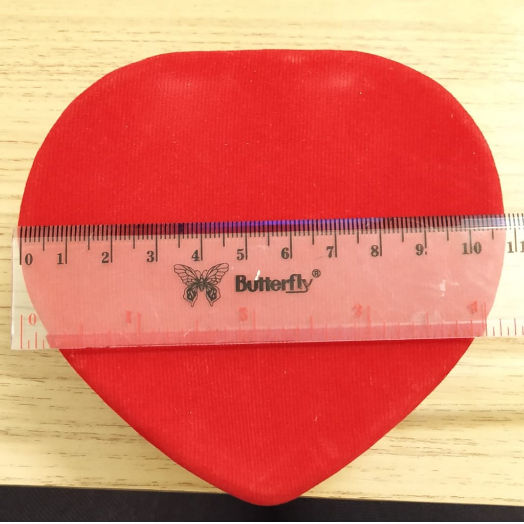 KOTAK PERHIASAN BESAR BENTUK LOVE BAHAN BLUDRU