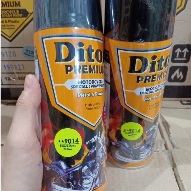 Pilok Pilox Cat Semprot DITON Premium F 9014** Fluorescent Yellow Stabilo Kuning (400cc)