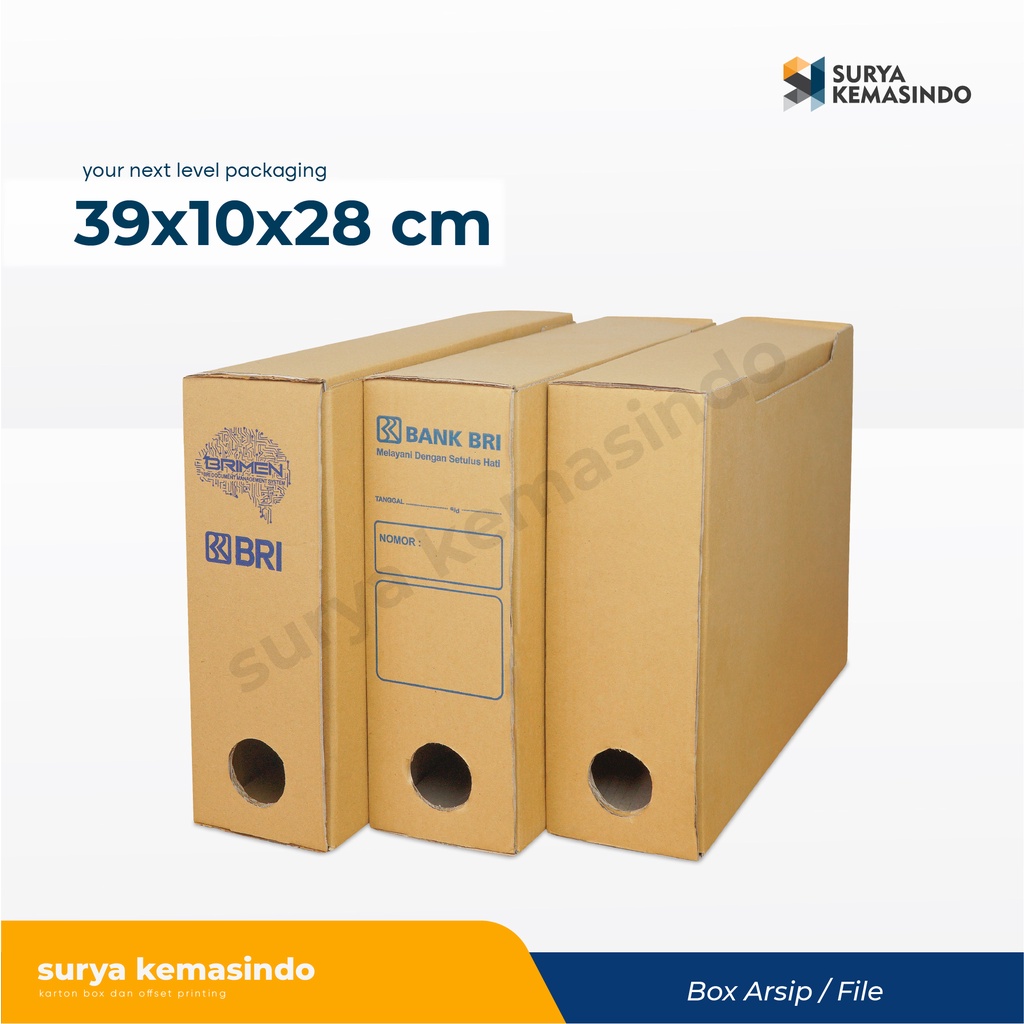 

Box File 39x10x28 cm (BRI) Kardus/Box/Arsip/File/arsipBRI/brimen