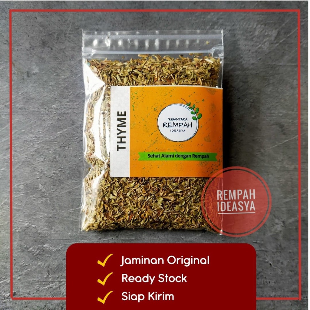 

10 gr Dried THYME Leaves Daun Timi Kering Impor Bumbu kering MPASI herbs repack