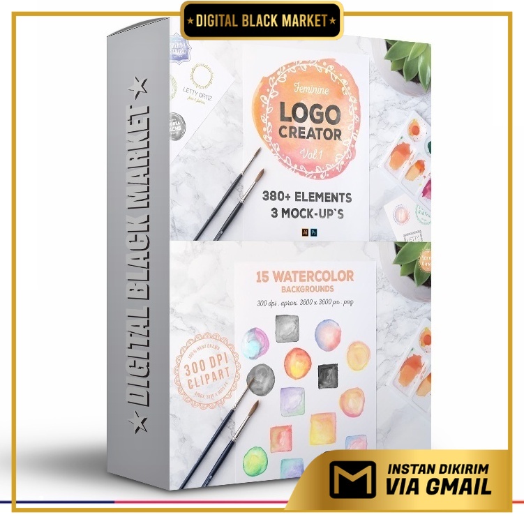 Logo Creator 380+ Elements Mock Ups - Photoshop &amp; Illustrator