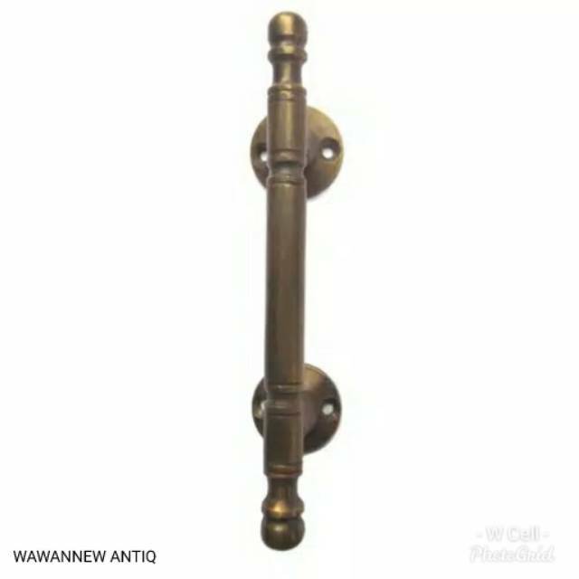 Handle / Tarikan Laci Lemari Jendela Gagang Pintu Rumah Kuningan Antik 25cm