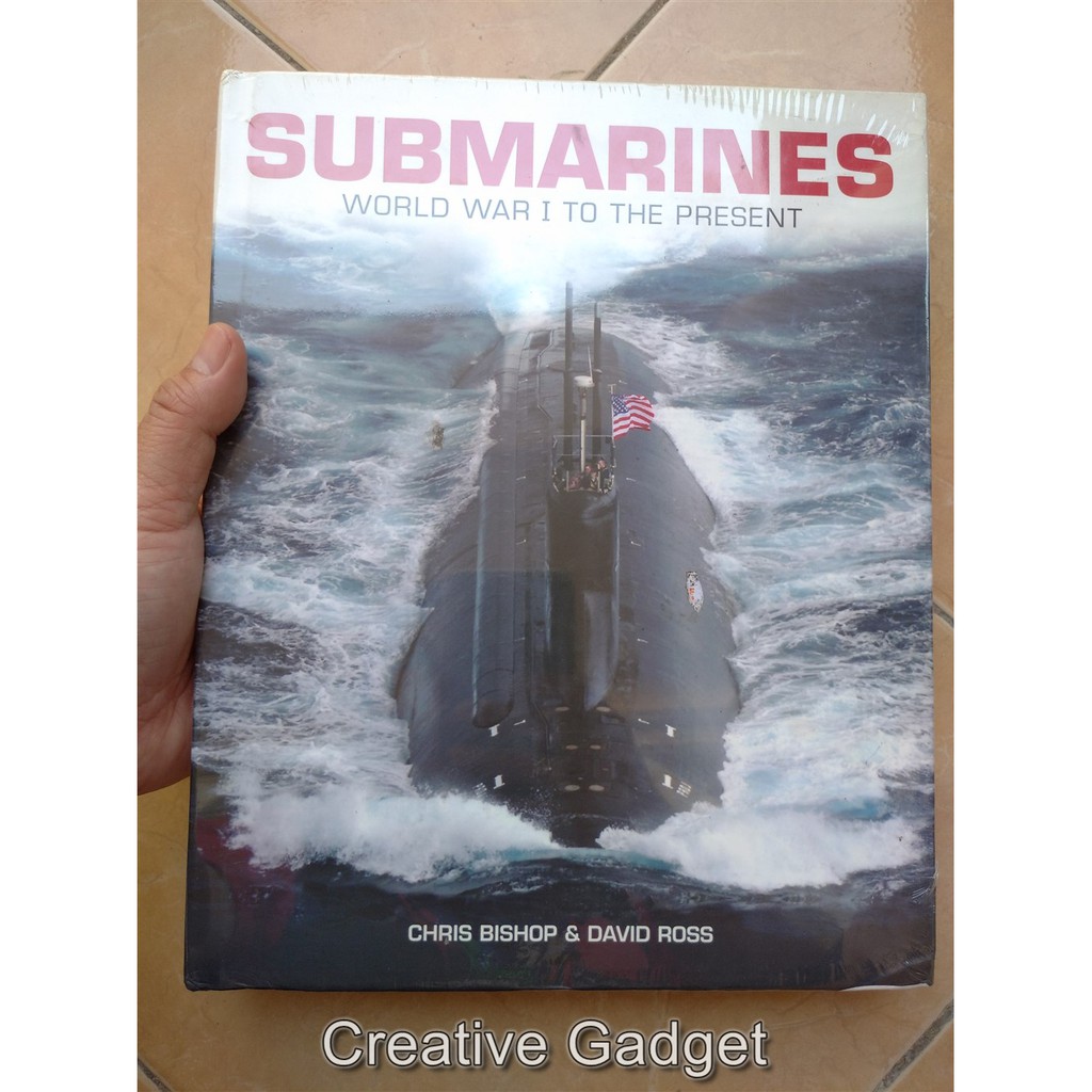 ✅ Submarines - World War I to The Present - Hard Cover Military Naval Book - Since WW1 until Now - B