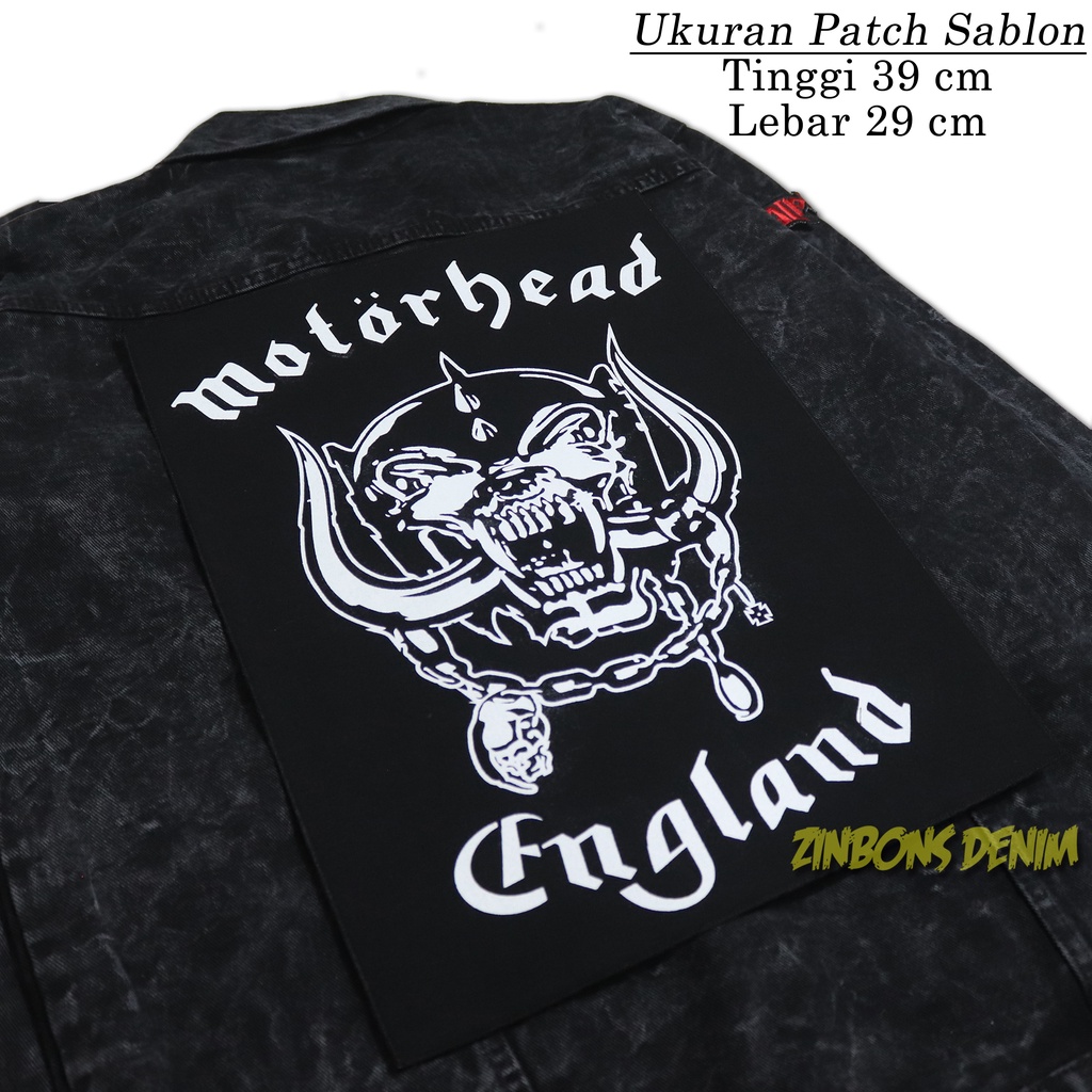 PATCH SABLON MOTORHEAD BACKPATCH KARAKTER BIG SIZE PREMIUM PATCH MOTOR