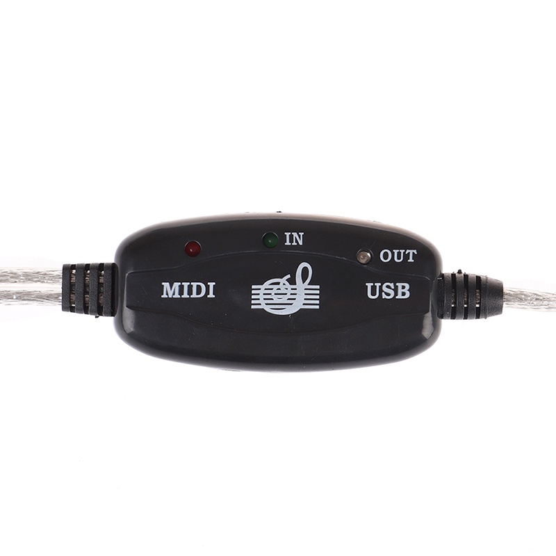 {LUCKID}USB IN-OUT MIDI Interface Cable Converter to PC Music Keyboard Adapter Cord