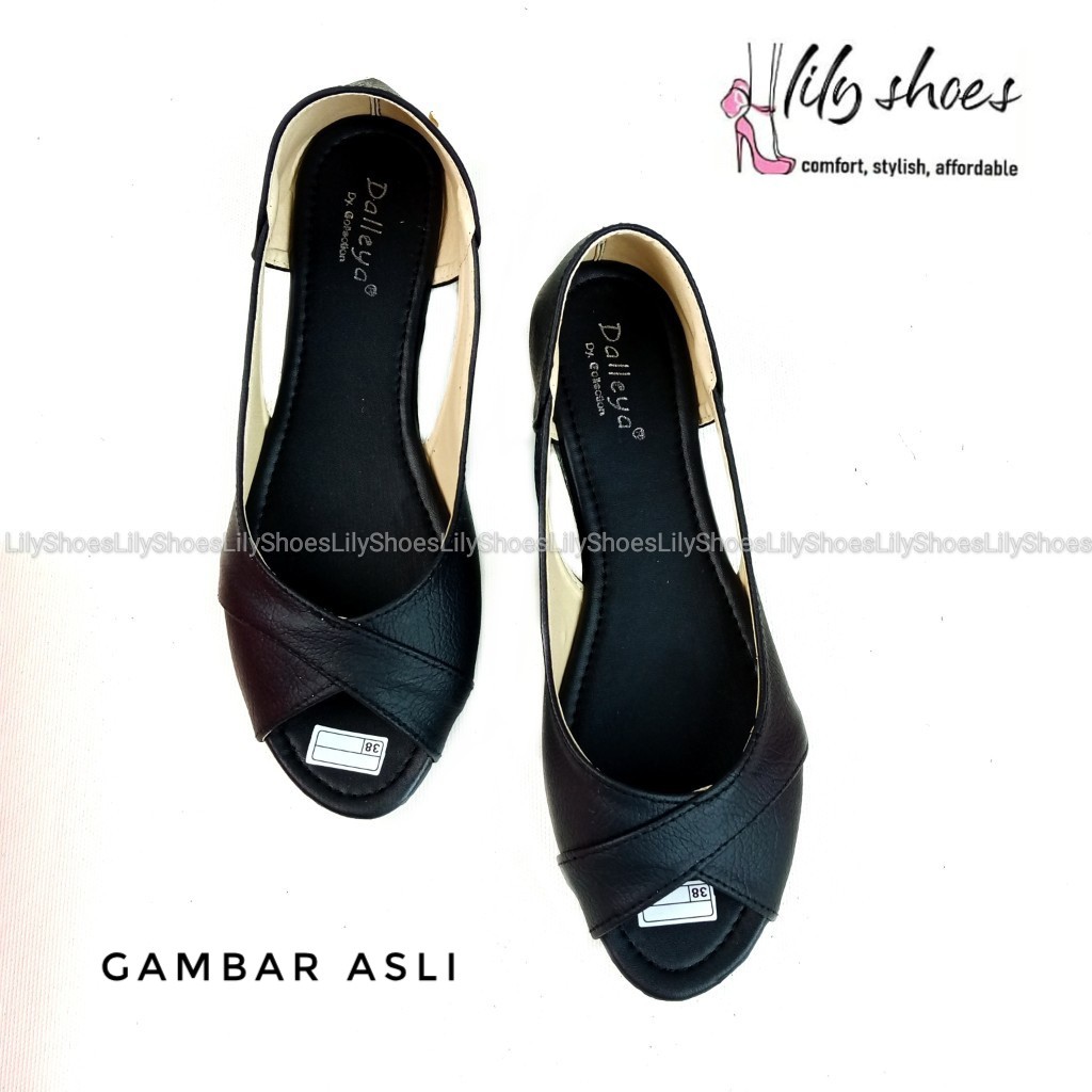 JOTUN - Lily Shoes Sepatu slip on wanita real pict cantik casual berkualitas-1