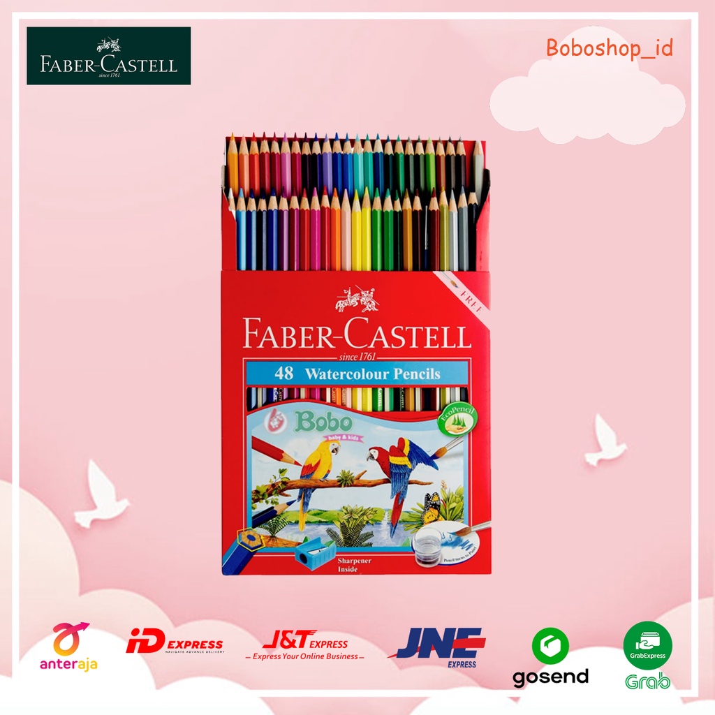 

FABER CASTELL 114468 WATERCOLOUR PENCILS 48L