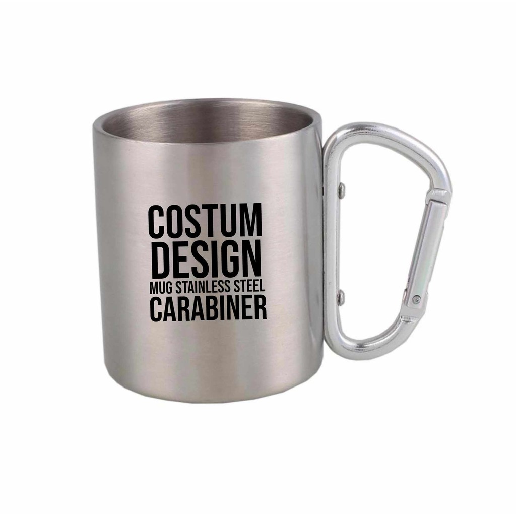 MUG STAINLESS CARABINER CUSTOM
