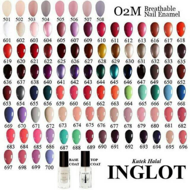 Pilihan Warna Kutek HALAL Inglot