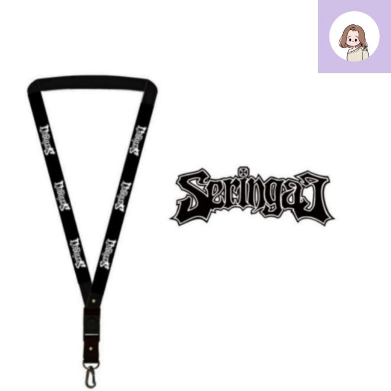 

Lanyard SERINGAI gantungan kunci BAND / tali lanyard gantungan leher id card name tag kartu nama / pods