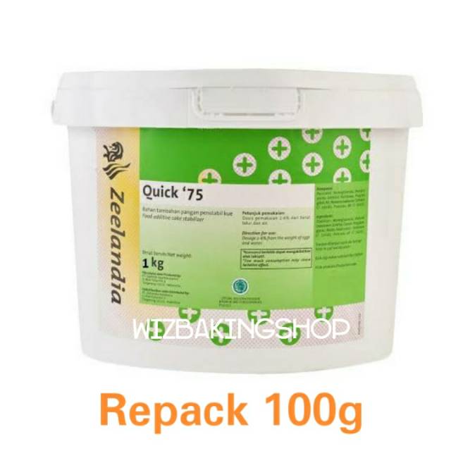 

Repack 100g Quick 75 / Emulsifier / Pengemulsi / Pelembut kue