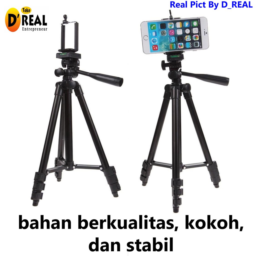 TRIPOD HANDPHONE 3120A HOLDER U / TRIPOD KAMERA KAKI STABILIZER 1 METER