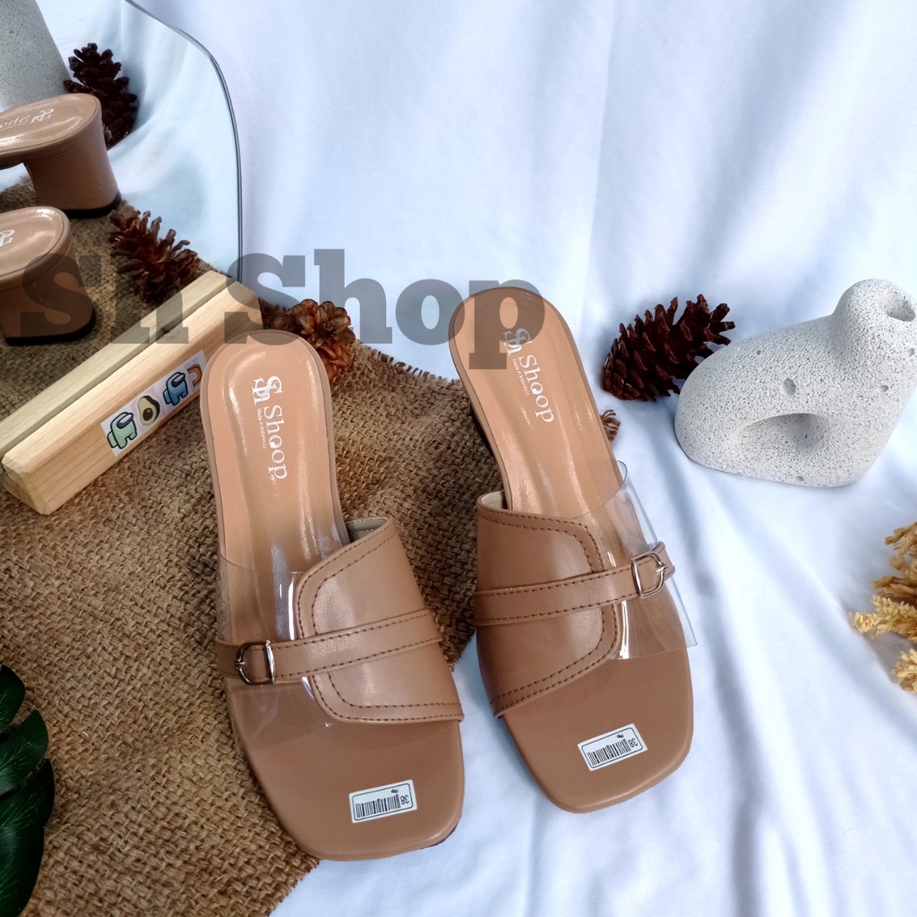 Sendal Heels Wanita Terbaru Kokop Mika Gesper/Sendal Wanita terbaru 2022 heels kekinian