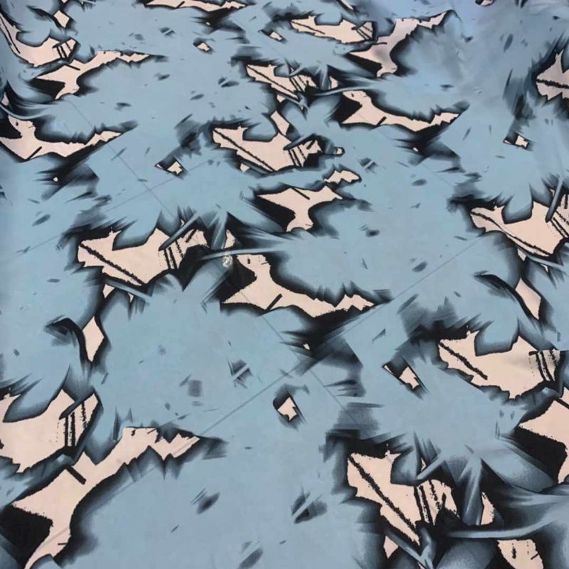 kain baby silk motif - bahan kain silk premium - kain crepe silk abstrak - kain gamis