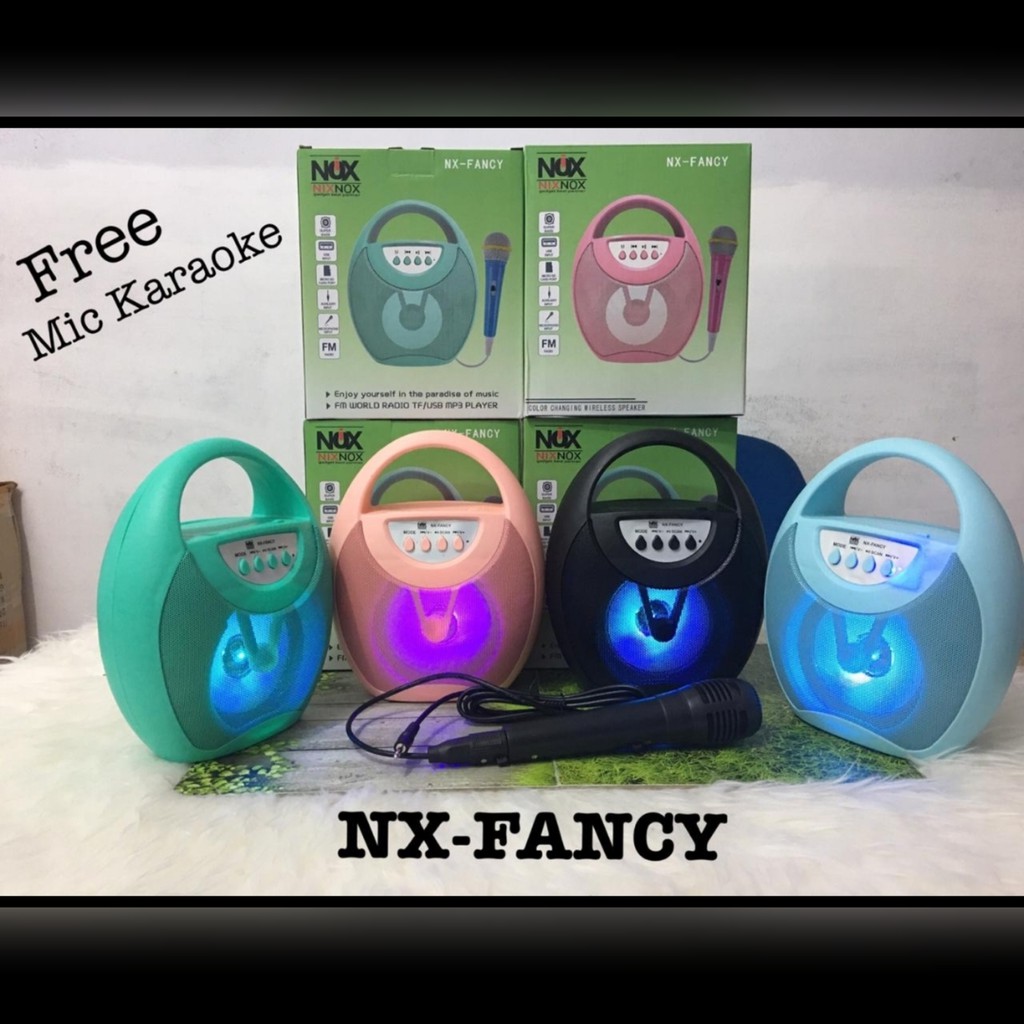 Speaker Bluetooth Nixnox Fancy + Mic for Karaoke