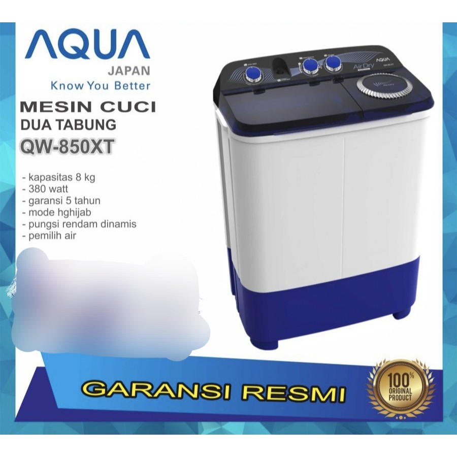 mesin cuci aqua 2tabung