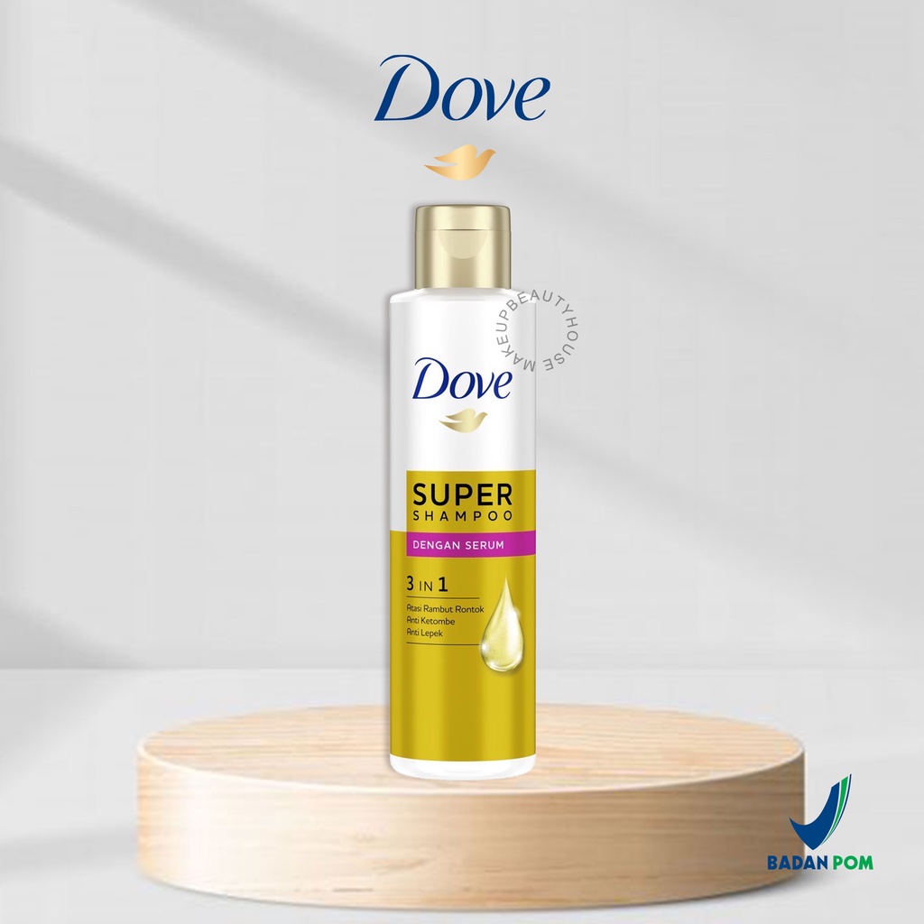 Jual DOVE 3 in 1 Super Shampoo Hair Serum 125ml Anti Lepek Anti