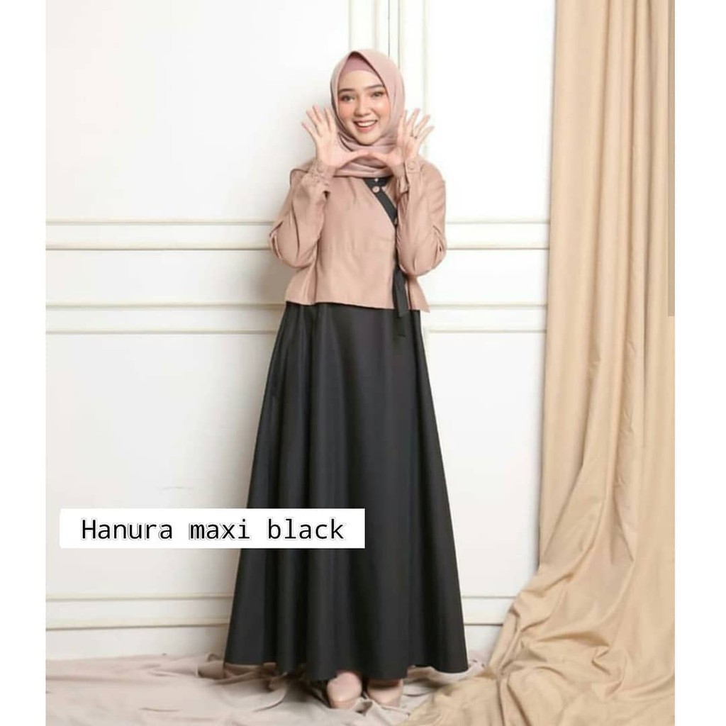 Hanura Maxi | Gamis Remaja | Dress Muslim Modern