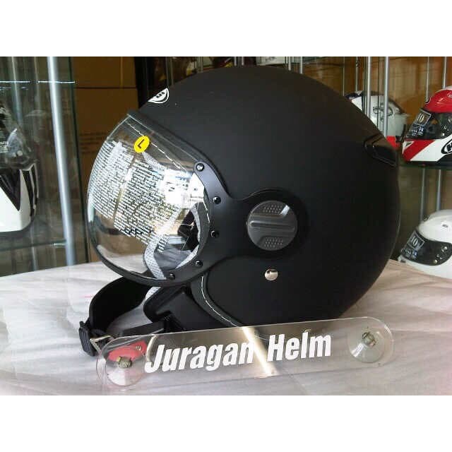 Zeus ZS210K MATT BLACK RETRO SINGLE VISOR