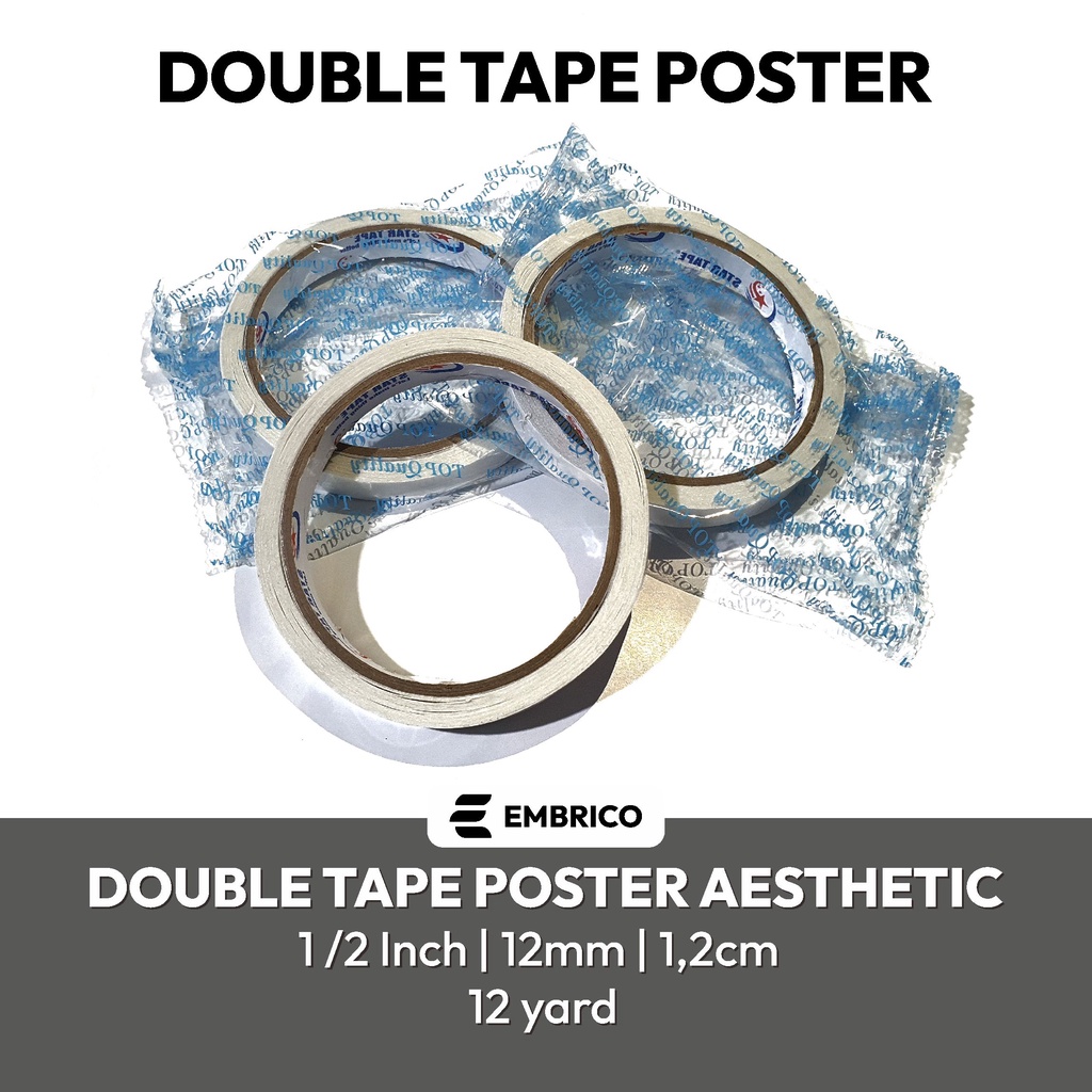 

Double Tape Poster 1/2 Inch
