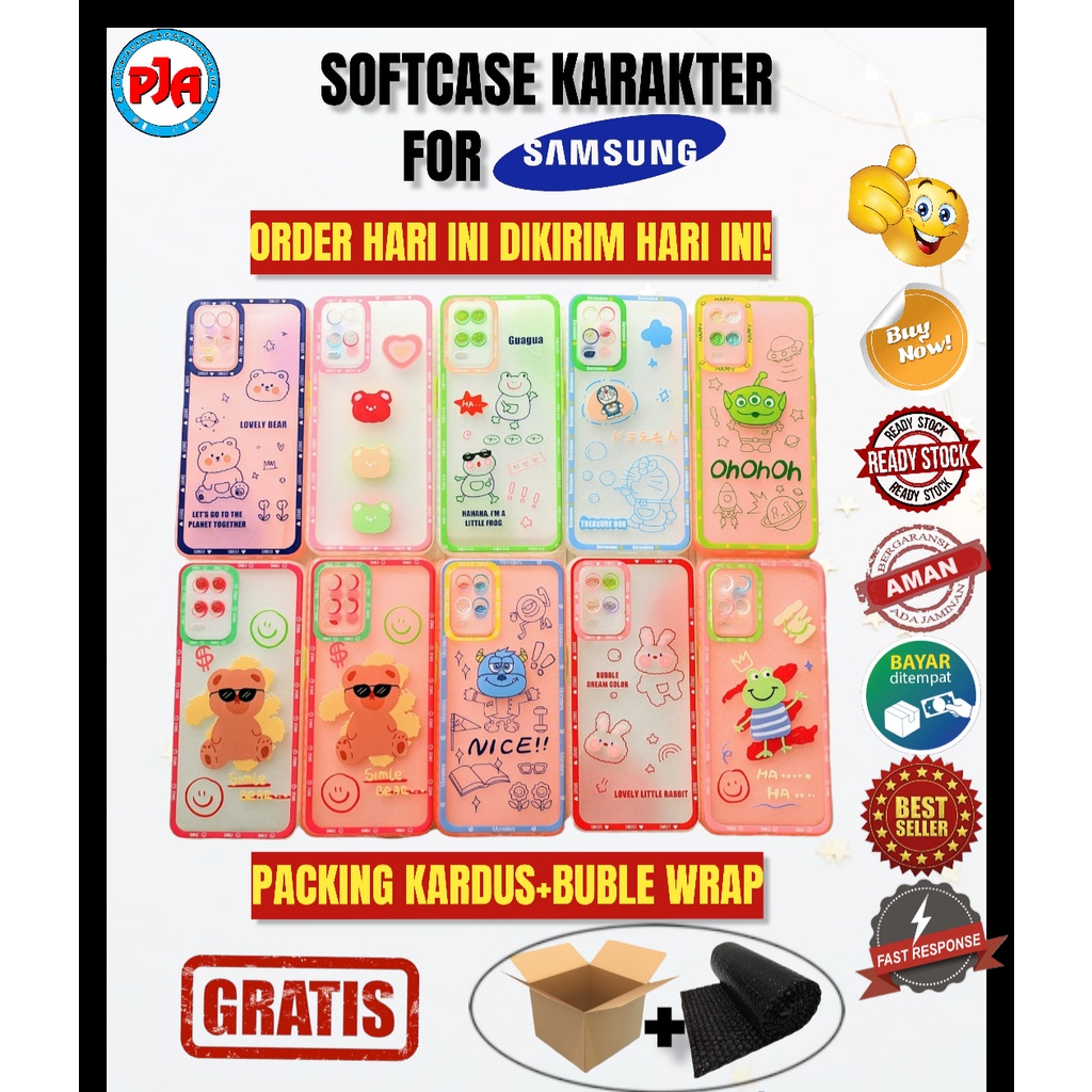 Softcase Casing Samsung A02 A12 A52 4G Karakter