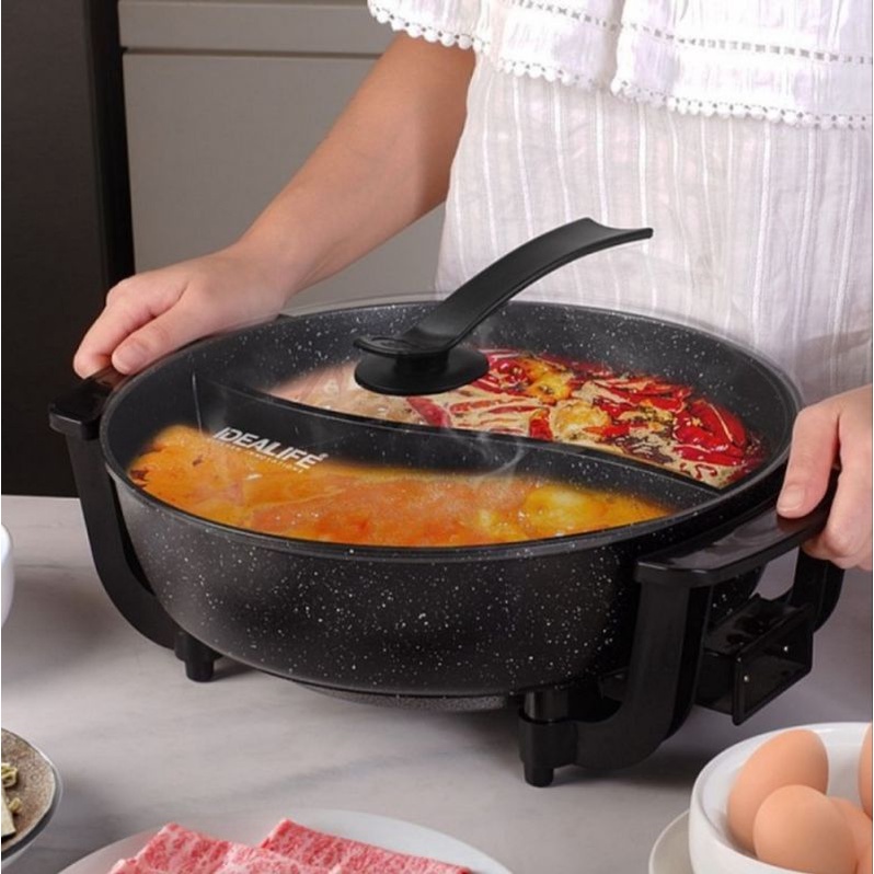 Electric Grill / Shabu IDEALIFE - Panci Shabu Shabu Listrik IL 116A