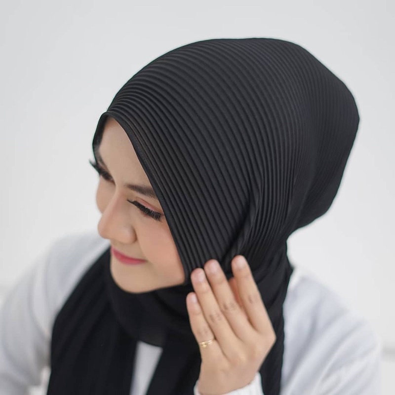 Pesona Hijabku - Pashmina Plisket Shawl Premium / Pashmina Plisket / Pashmina Plisket Lidi Premium Tanpa Garis Tengah / Plisket-1