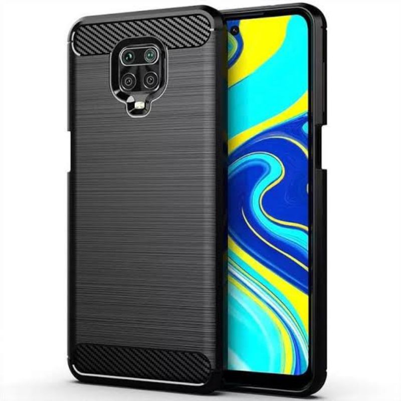 Case Xiaomi Redmi 9/ 9C/ Note 9/ Note 9 Pro Black Fibercarbon