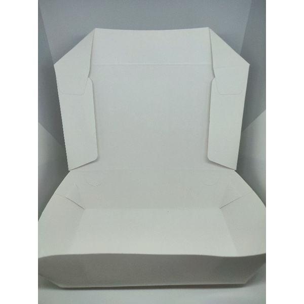 Paper Lunch Box Warna Putih - Ukuran M (Forming)