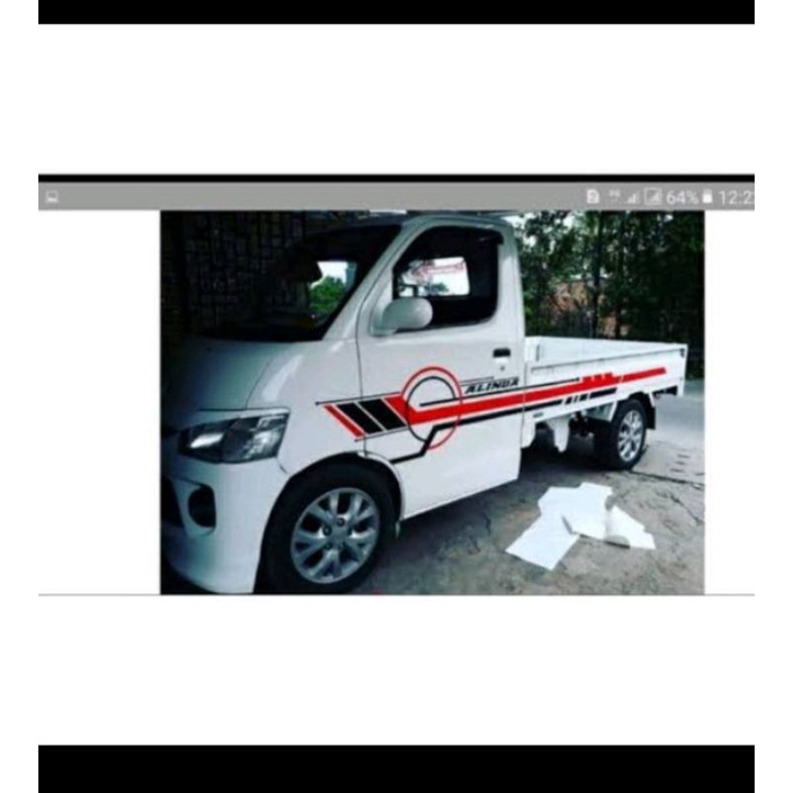 striping sticker mobil pick up Suzuki apv grandmax terbaru