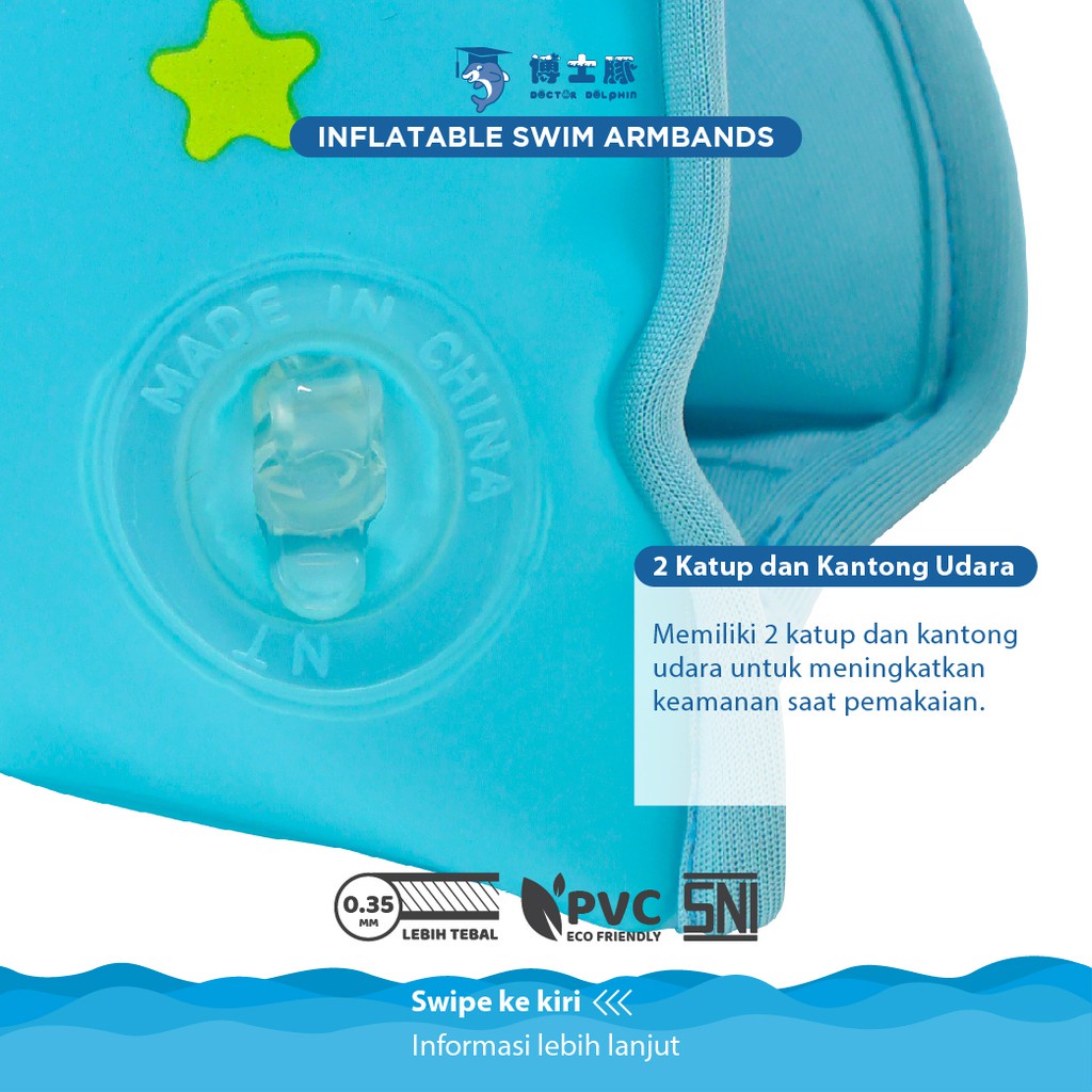 Doctor Dolphin Inflatable Swim Armbands DD04009 - Ban Renang / Pelampung