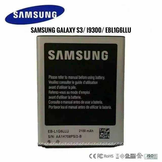 Baterai Batre Samsung Galaxy S3 i9300 EBL1G6LLU Battery samsung i9300