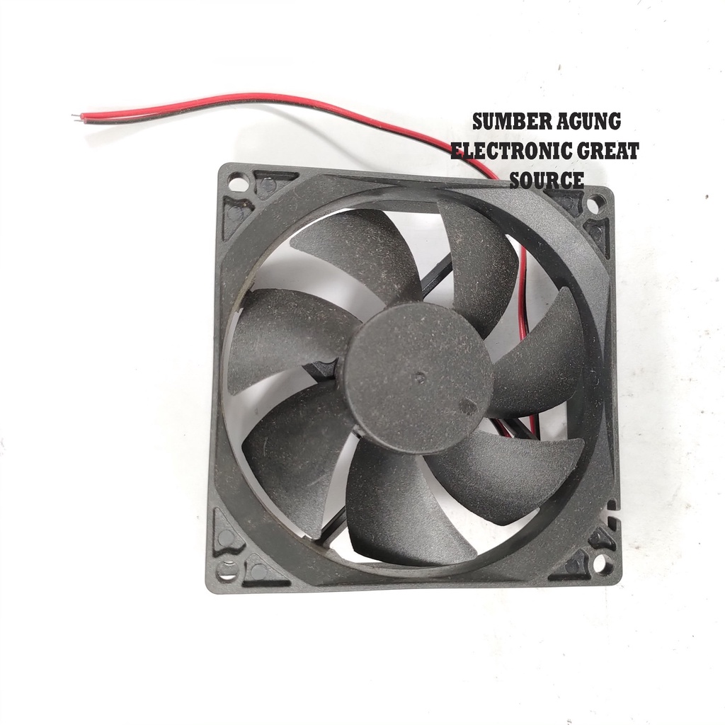 Hanaya Kipas Hitam Plastik DC 24V 0.19A Plastic Fan 9x9 9cm 9025DC