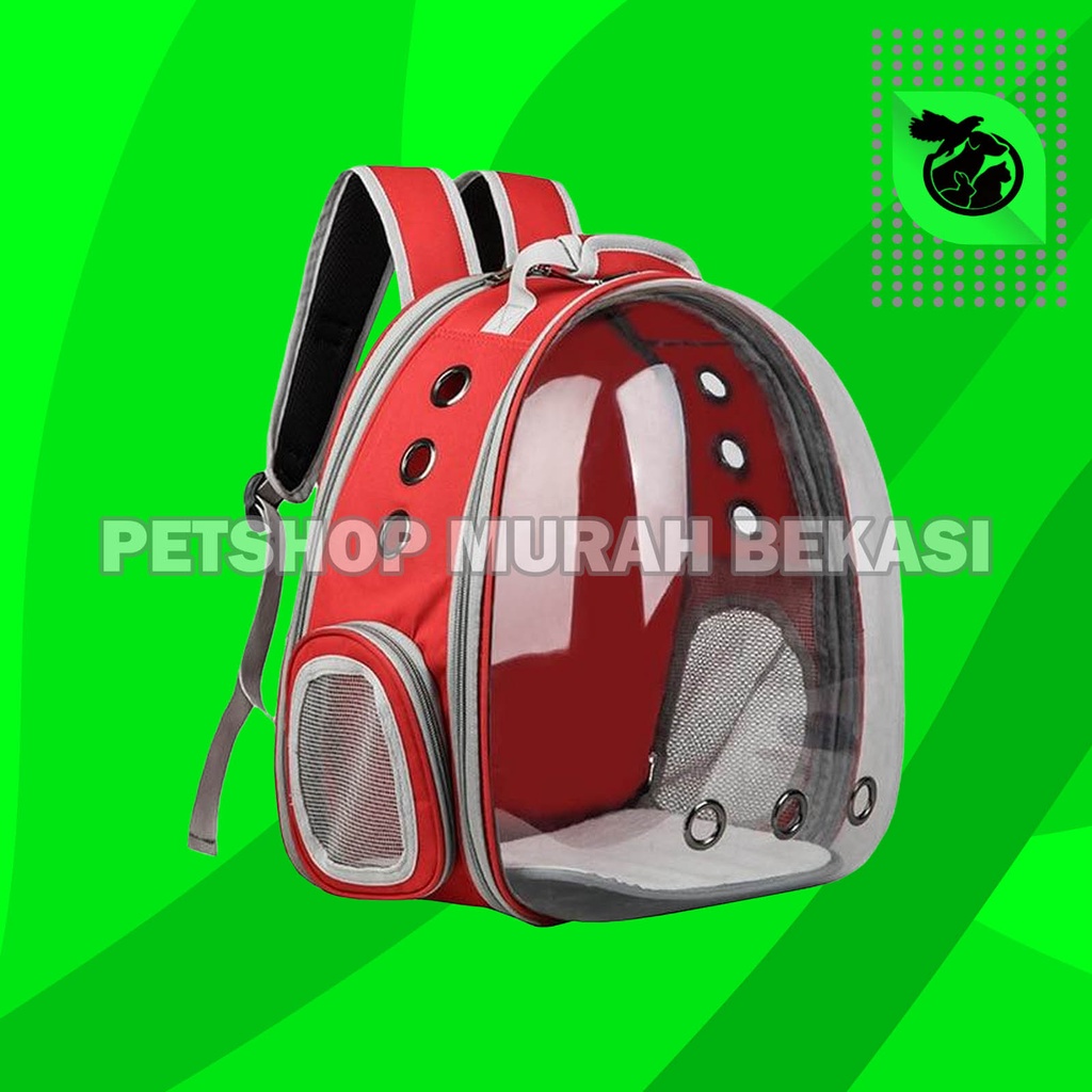 Tas Astronot Transparan Aksesoris Anjing dan Kucing