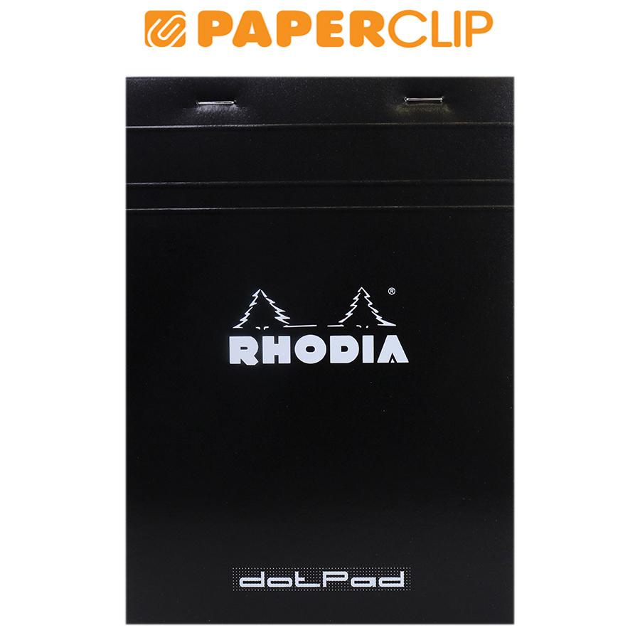 

NOTEPAD RHODIA N16 HEAD STAPLED BLACK A5 DOT GRID 16559EXPC