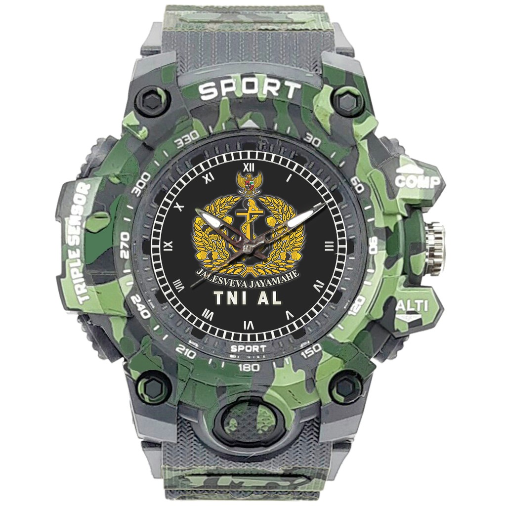 (SPECIAL EDITION) JAM TANGAN LOGO TNI-AL WATER RESISTANT NO.7