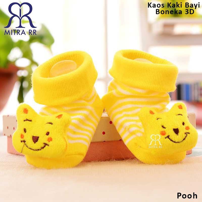 Kaos Kaki Bayi Karakter Boneka timbul 3D