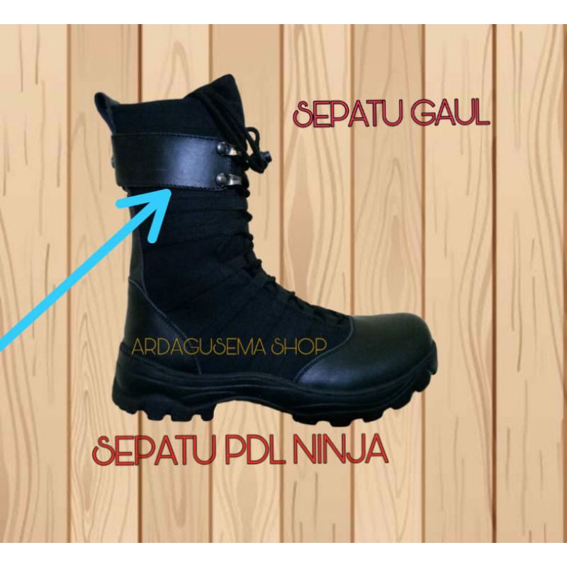 sepatu PDL ninja/sepatu ninja/sepatu pdl TNI/sepatu polri