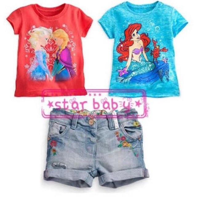 SALE SETELAN ANAK IMPORT MURAH / BAJU FROZEN BAJU MERMAID /Setelan 3in1 frozen & mermaid