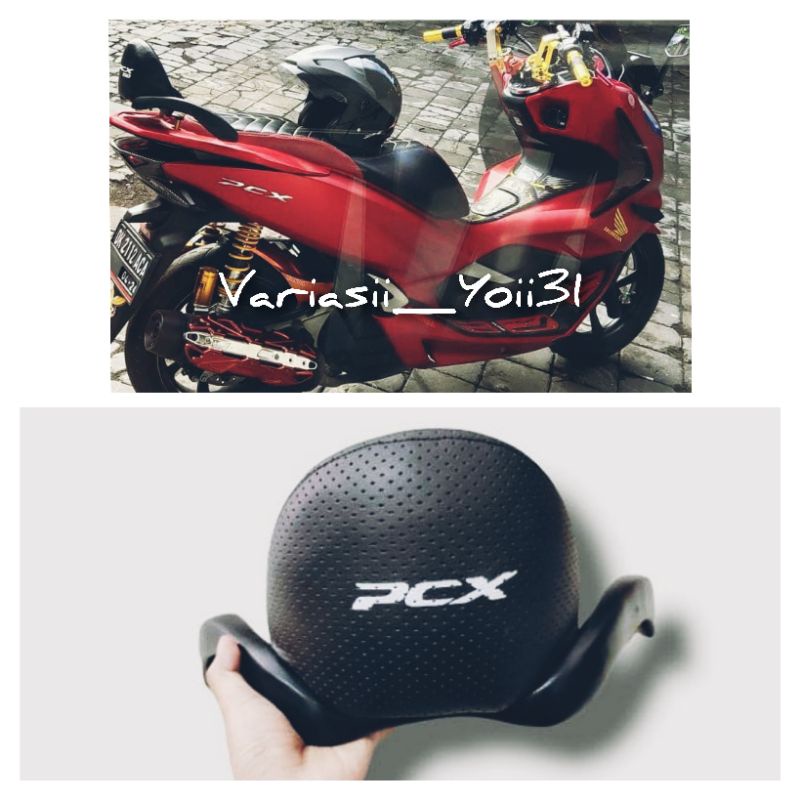 Sandaran / senderan behel jok honda pcx 160cc lokal dan thailand