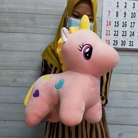 Boneka SOft Unicorn 16&quot;/45cm/boneka Unicorn Hati/Boneka Kuda Pony