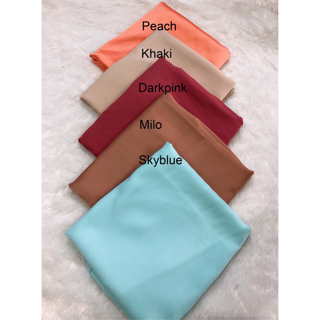 CLEARANCE SALE / JILBAB SATIN VELVET/ HIJAB SEGI EMPAT SATEN