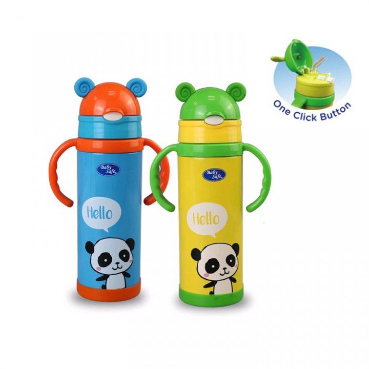 botol Baby Safe Vacuum Flask Rabbit Termos baby safe botol minum anak botol sedotan baby training cu