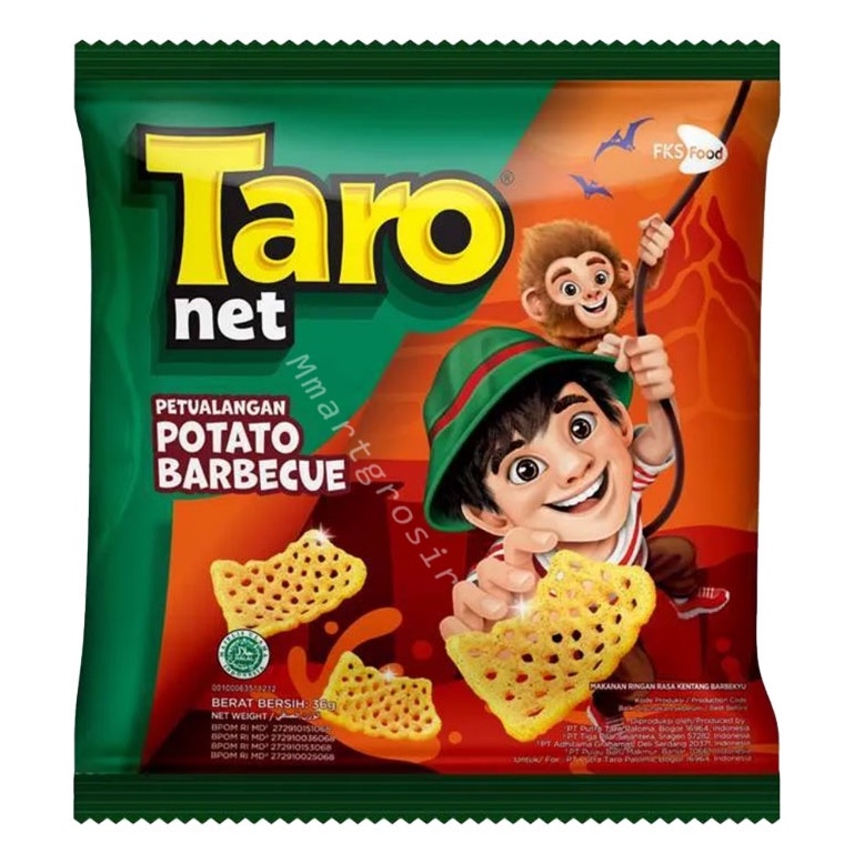 Taro Net Pertualangan / Snack Makanan Chiki Ringan / Snack Varian Rasa / 32gr