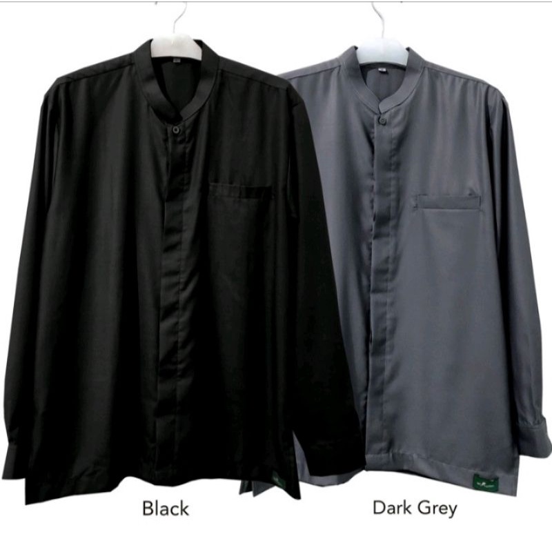 Kemko kemeja Koko  jayn MQ fashion polos warna hitam
