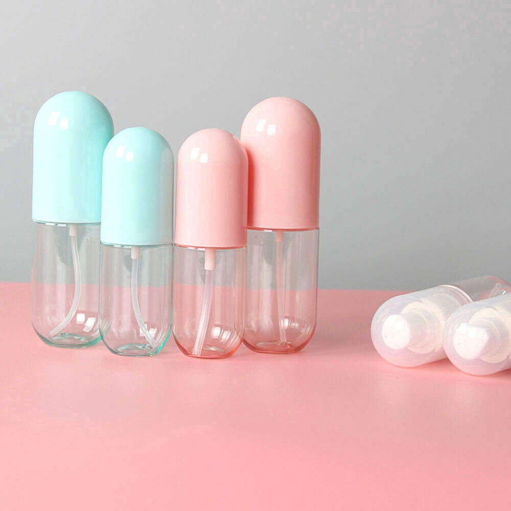 40ml / 60ml Botol Spray Kosong Portable Bahan Plastik untuk Lotion / Travel