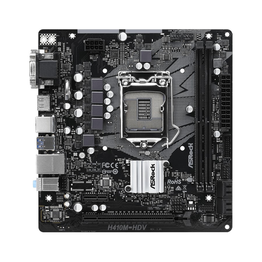 ASROCK H410M-HDV LGA1200 H410 DDR4 USB3.2 SATA3 MOTHERBOARD INTEL