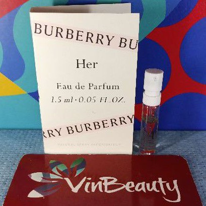 Vial Parfum OriginaL Burberry Her EDP 1.5 ml For Women Murah